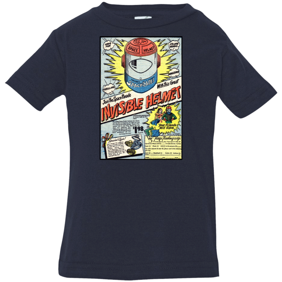 T-Shirts Navy / 6 Months Space Helmet Infant PremiumT-Shirt