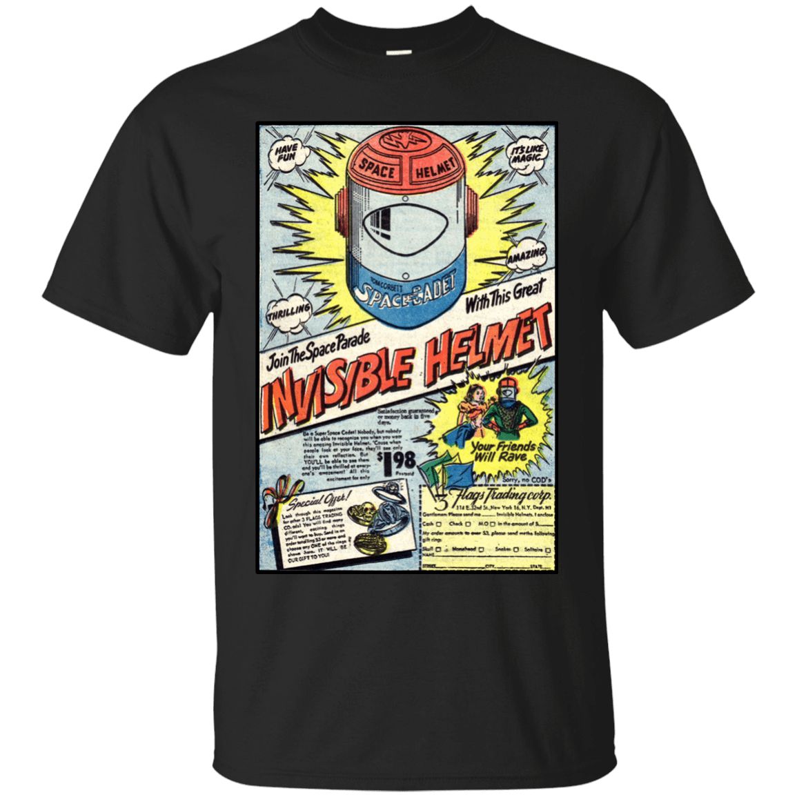 T-Shirts Black / Small Space Helmet T-Shirt