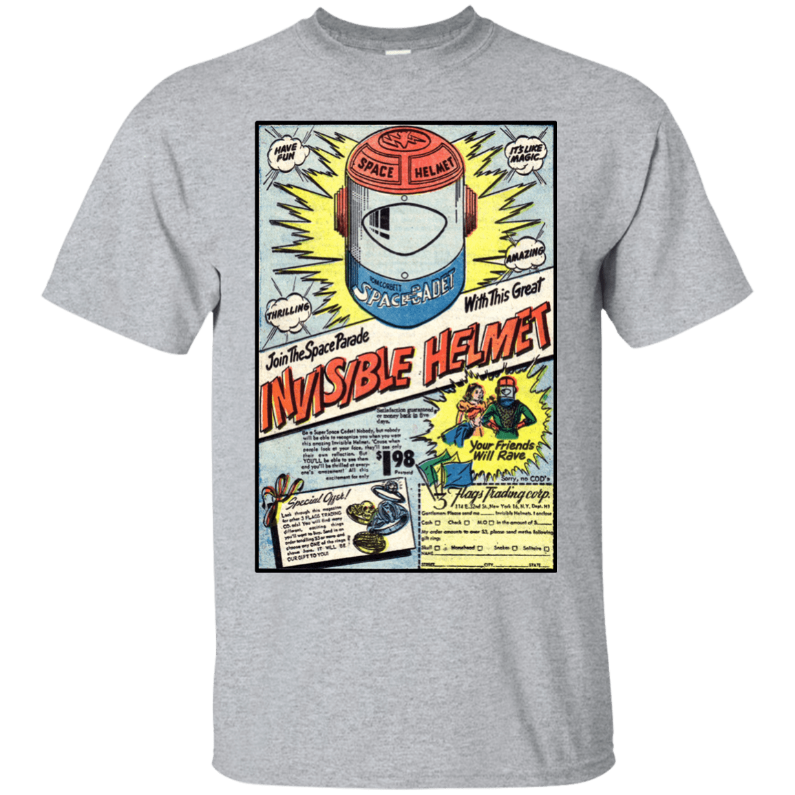 T-Shirts Sport Grey / Small Space Helmet T-Shirt