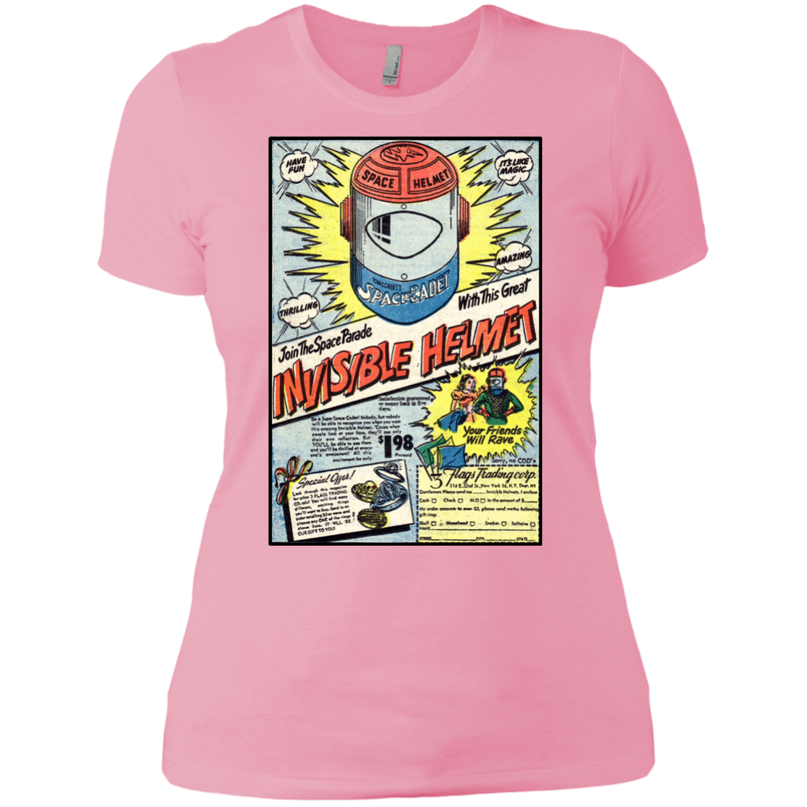 T-Shirts Light Pink / X-Small Space Helmet Women's Premium T-Shirt
