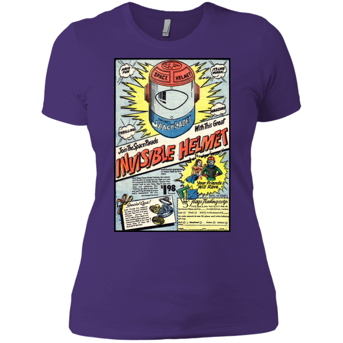 T-Shirts Purple Rush/ / X-Small Space Helmet Women's Premium T-Shirt