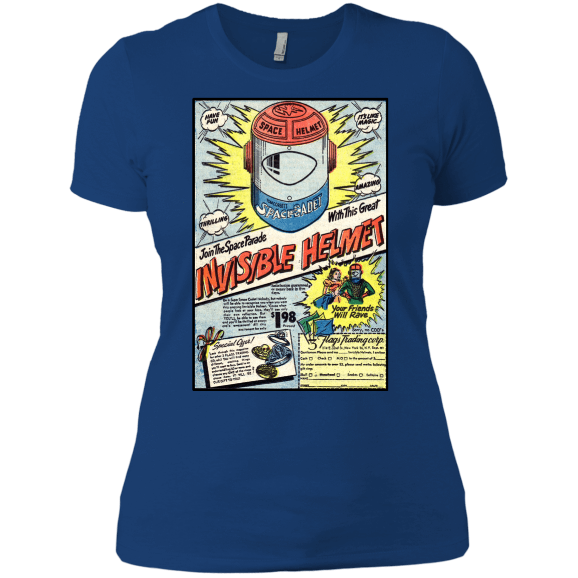 T-Shirts Royal / X-Small Space Helmet Women's Premium T-Shirt