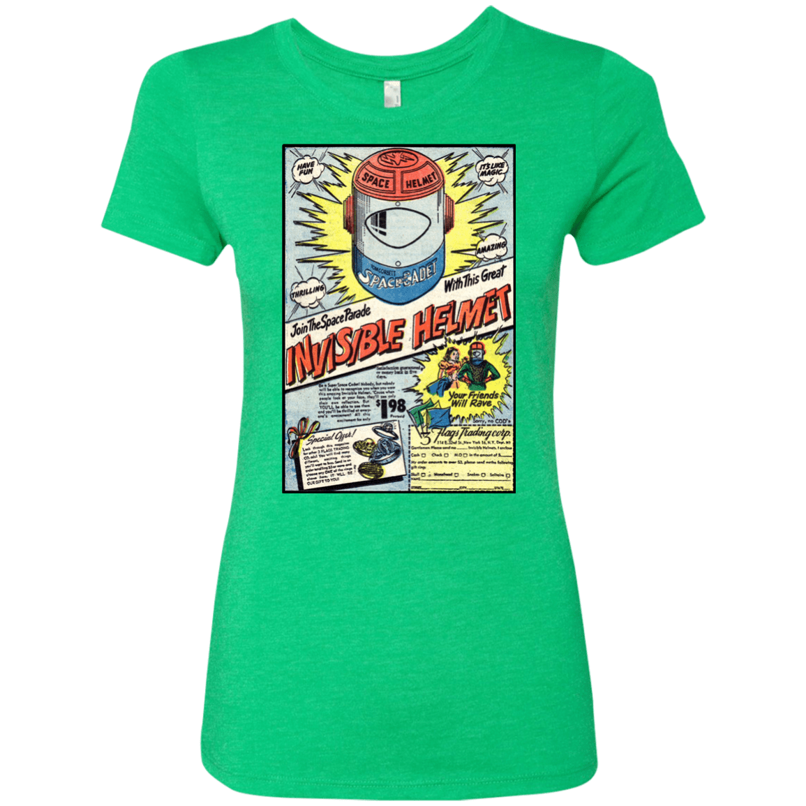 T-Shirts Envy / Small Space Helmet Women's Triblend T-Shirt