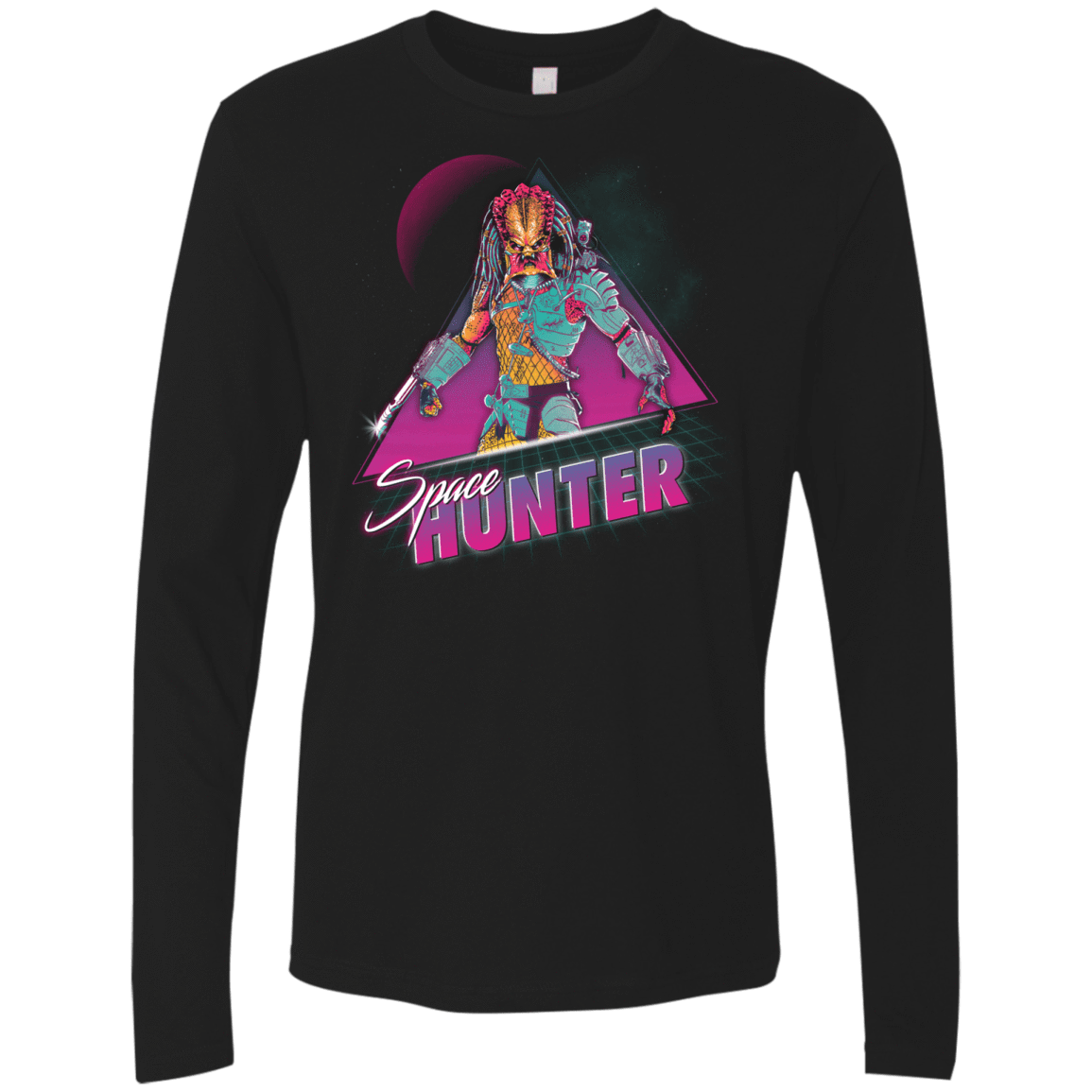 T-Shirts Black / Small Space Hunter Men's Premium Long Sleeve