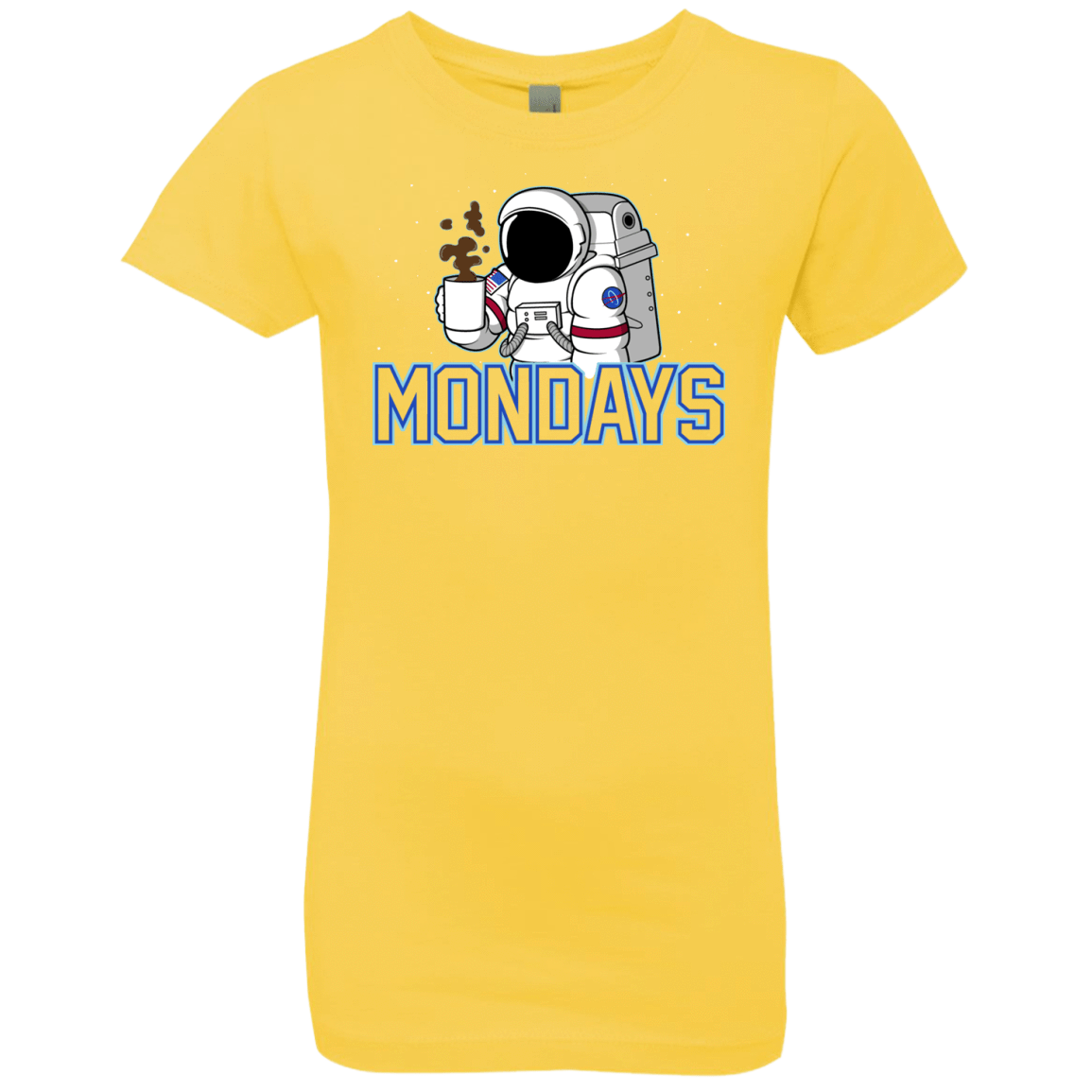 T-Shirts Vibrant Yellow / YXS Space Mondays Girls Premium T-Shirt