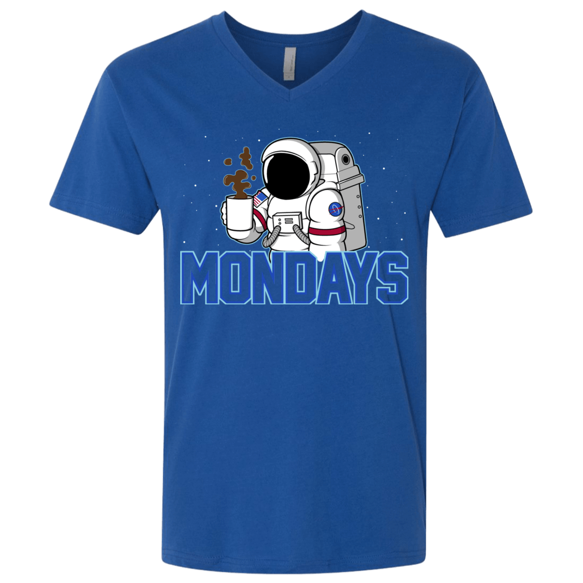 T-Shirts Royal / X-Small Space Mondays Men's Premium V-Neck