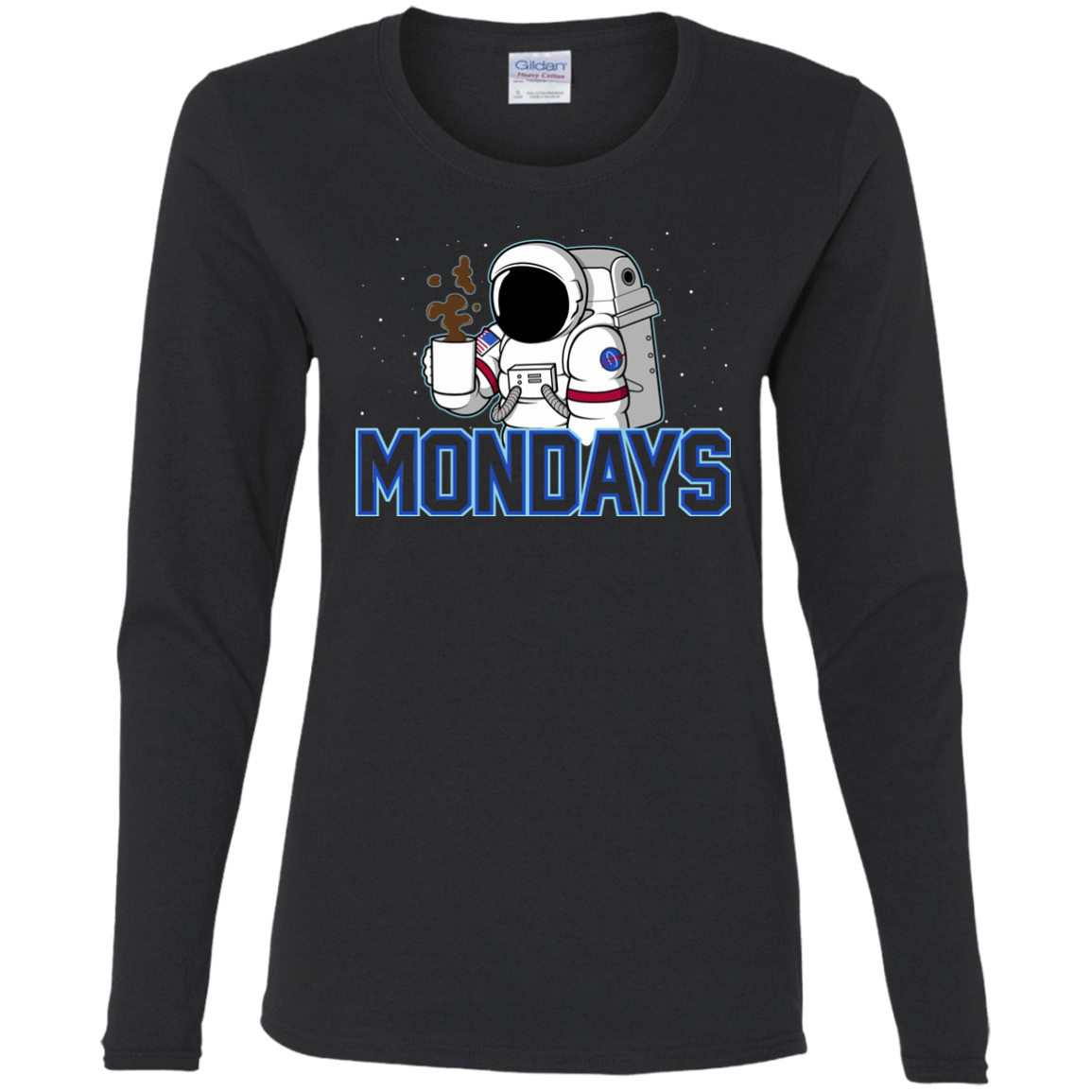 T-Shirts Black / S Space Mondays Women's Long Sleeve T-Shirt