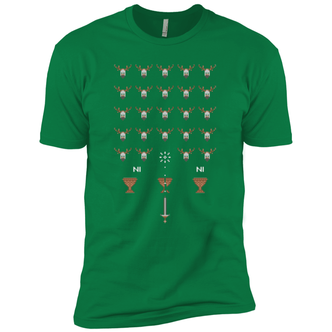 T-Shirts Kelly Green / X-Small Space NI Invaders Men's Premium T-Shirt