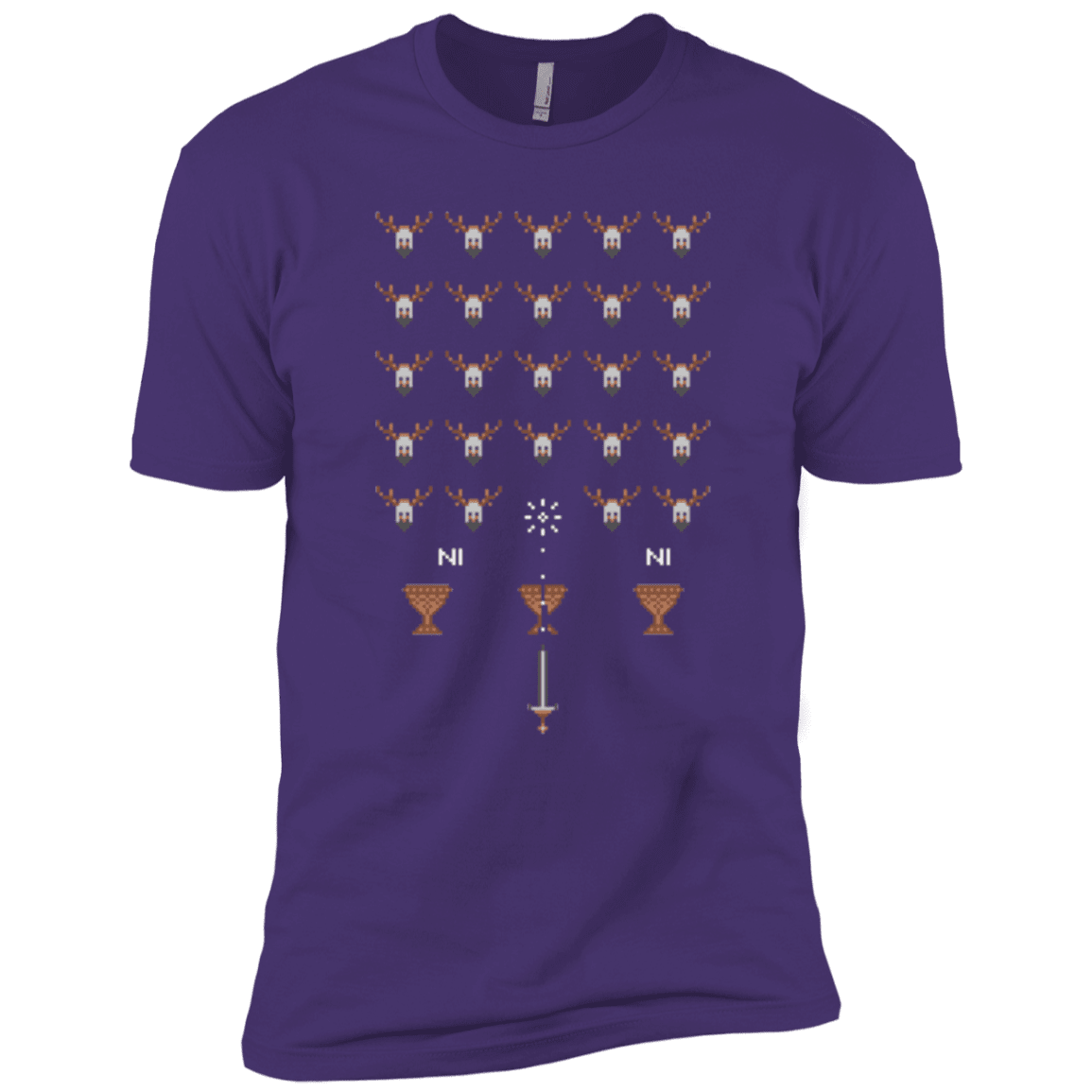 T-Shirts Purple / X-Small Space NI Invaders Men's Premium T-Shirt