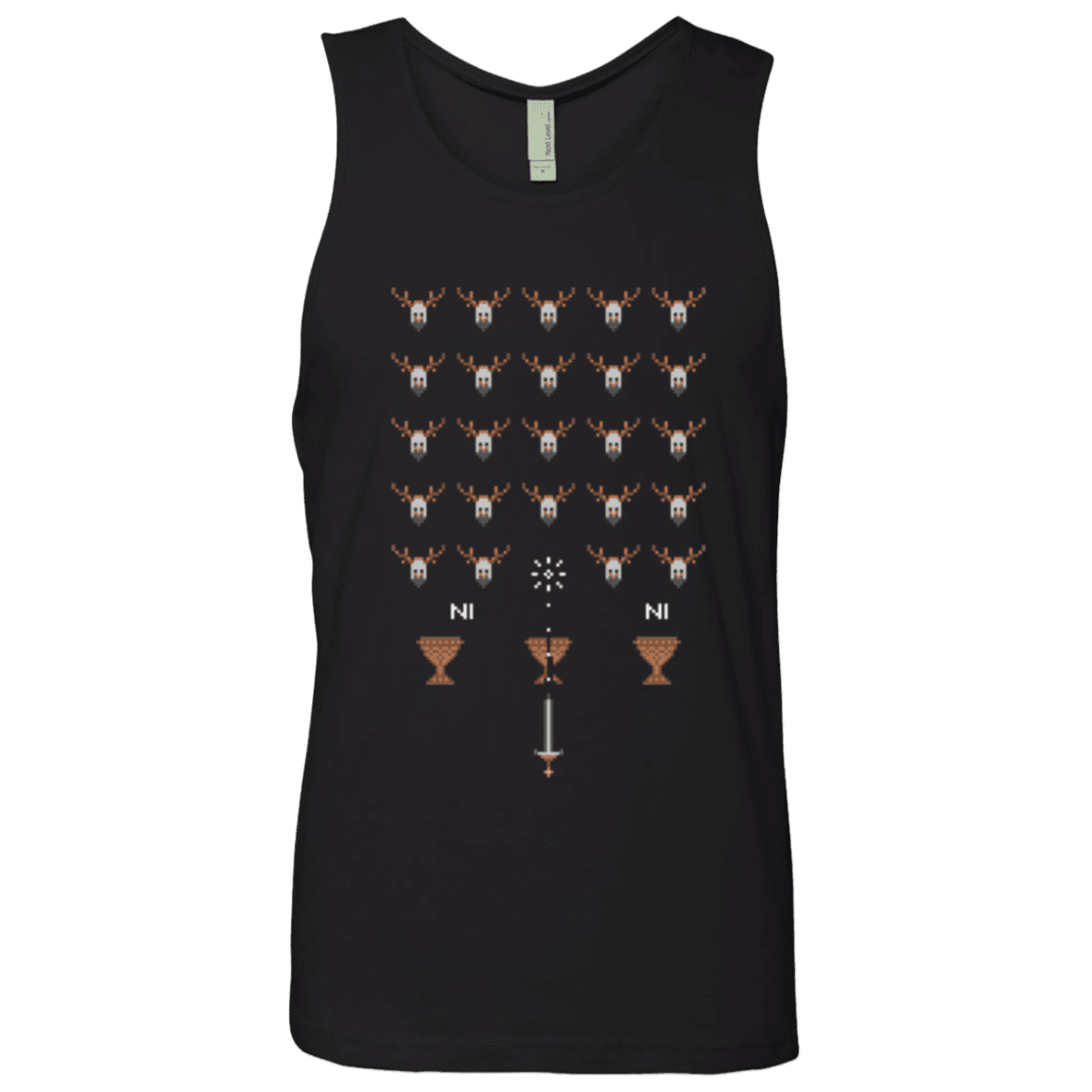 T-Shirts Black / Small Space NI Invaders Men's Premium Tank Top