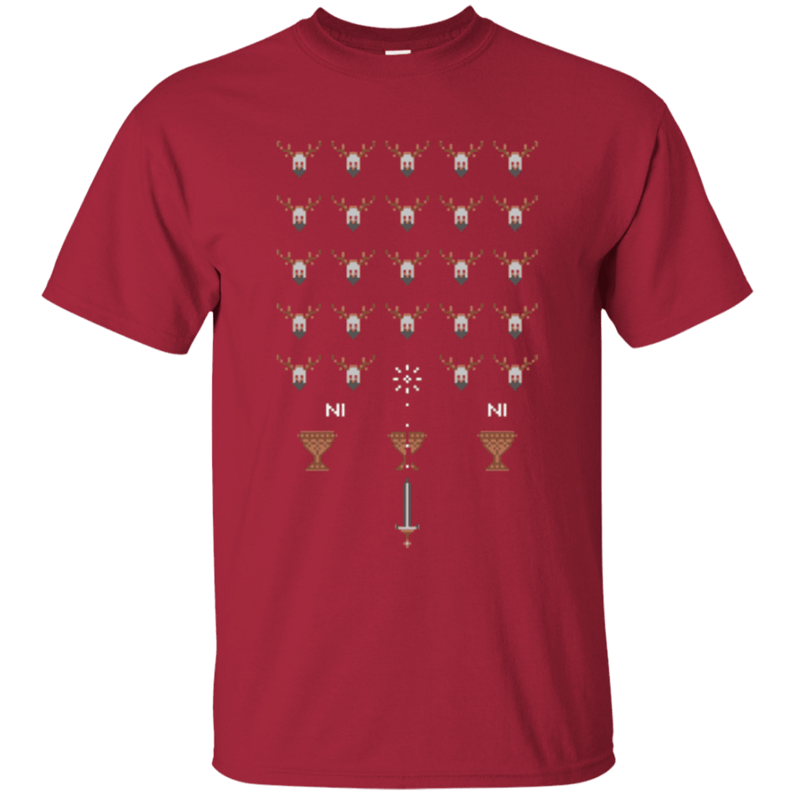 T-Shirts Cardinal / Small Space NI Invaders T-Shirt