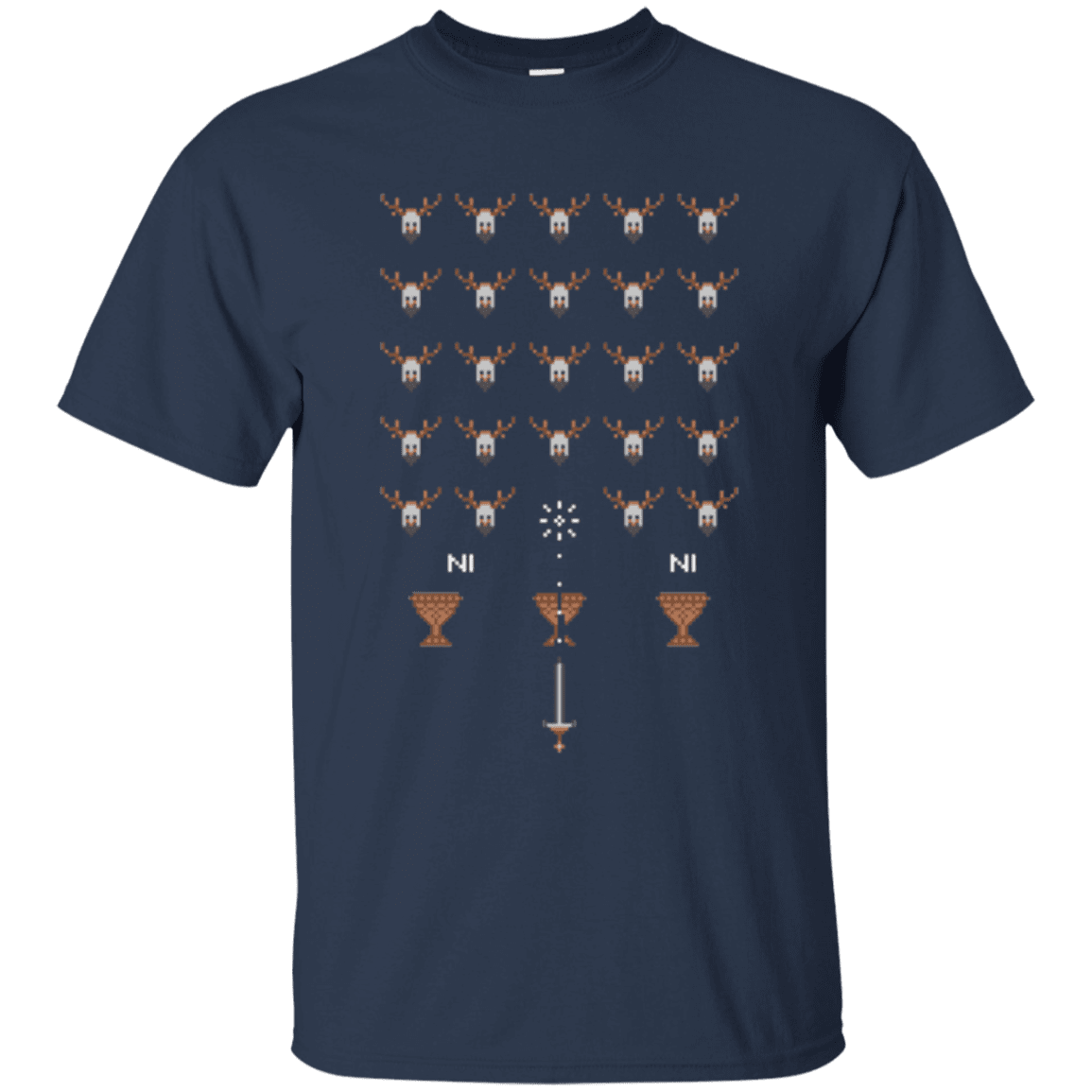 T-Shirts Navy / Small Space NI Invaders T-Shirt