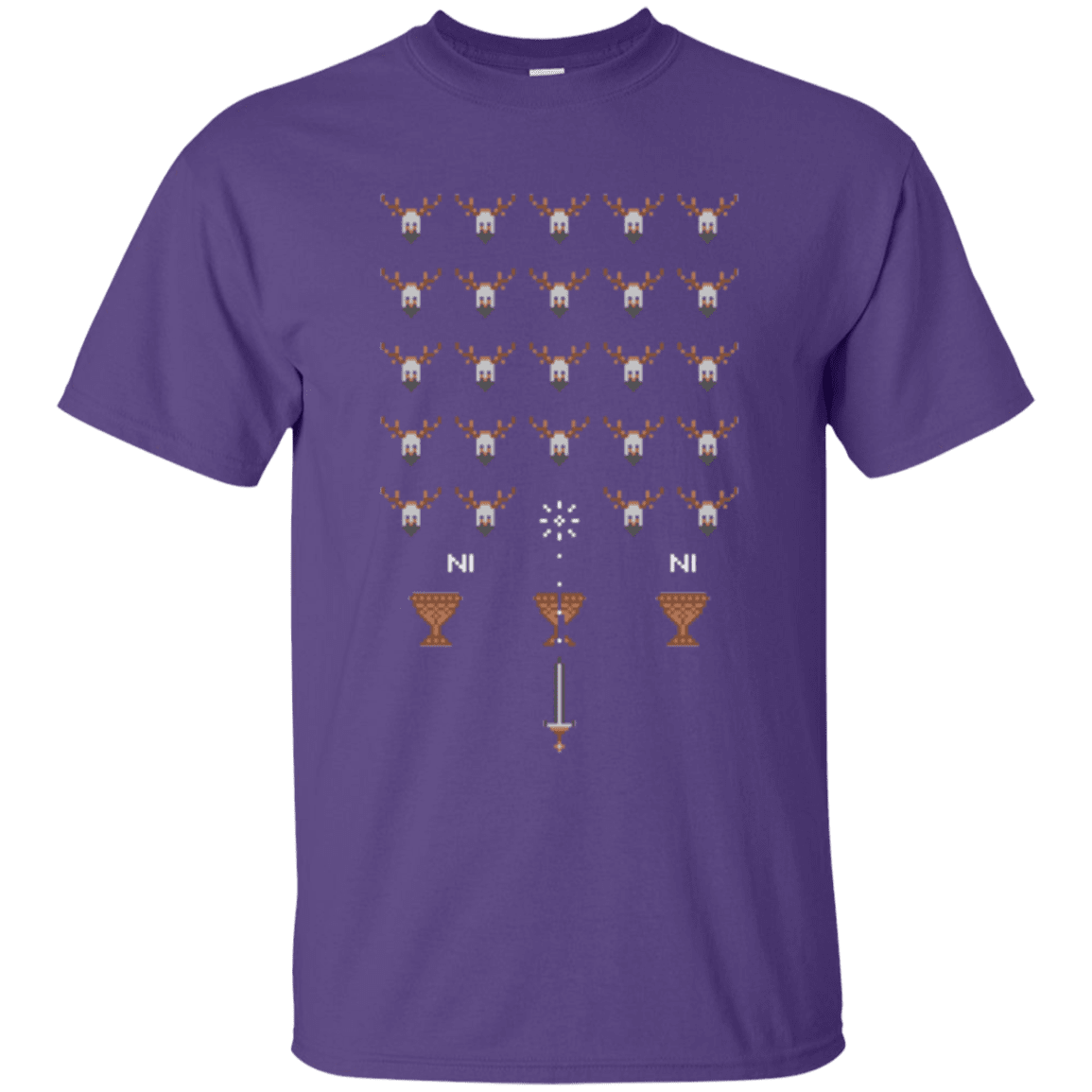 T-Shirts Purple / Small Space NI Invaders T-Shirt