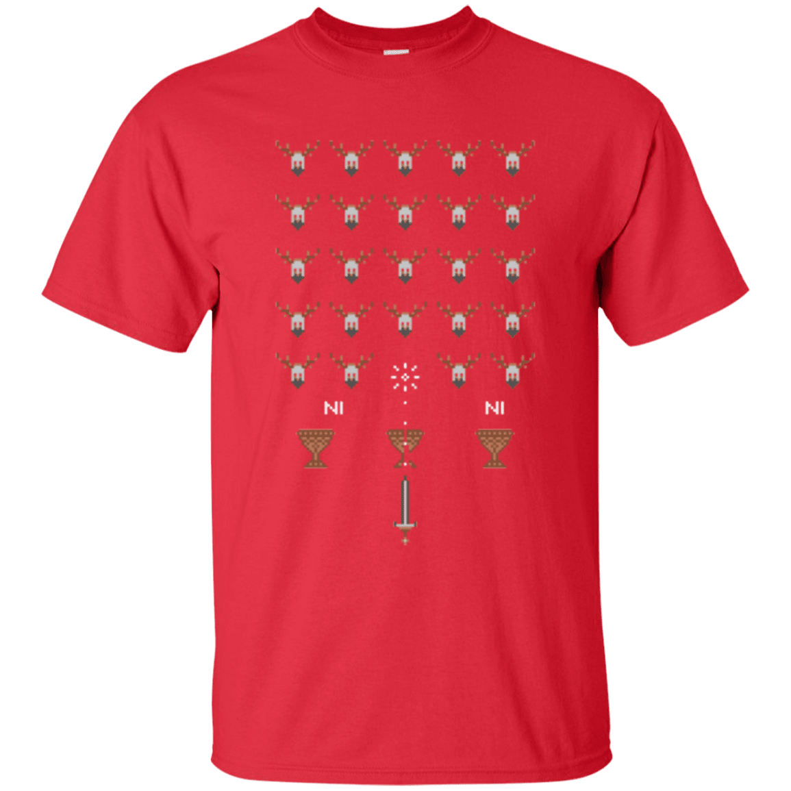 T-Shirts Red / Small Space NI Invaders T-Shirt