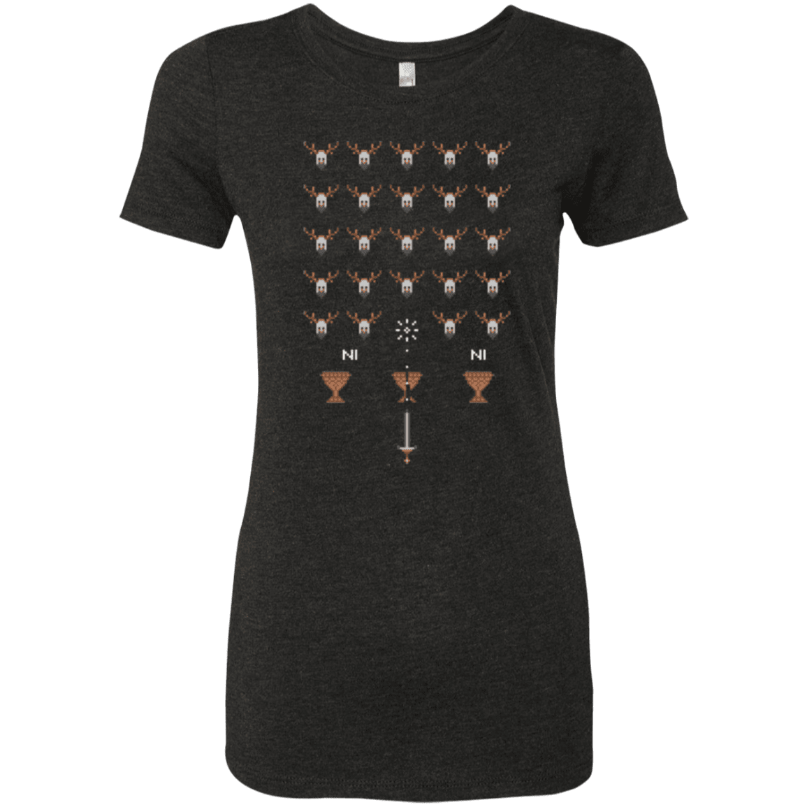 T-Shirts Vintage Black / Small Space NI Invaders Women's Triblend T-Shirt