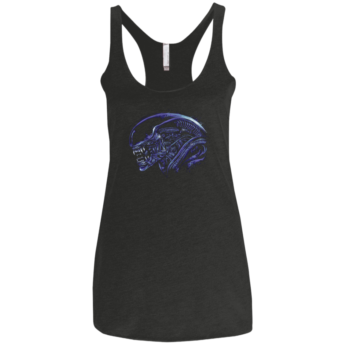T-Shirts Vintage Black / X-Small Space Nightmare Purple Women's Triblend Racerback Tank