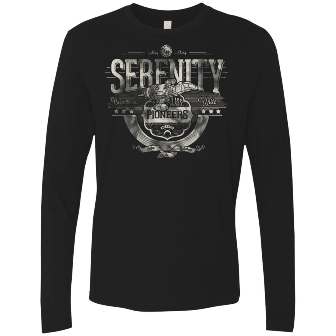 T-Shirts Black / Small Space Pioneers Men's Premium Long Sleeve