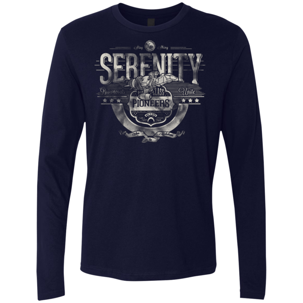 T-Shirts Midnight Navy / Small Space Pioneers Men's Premium Long Sleeve