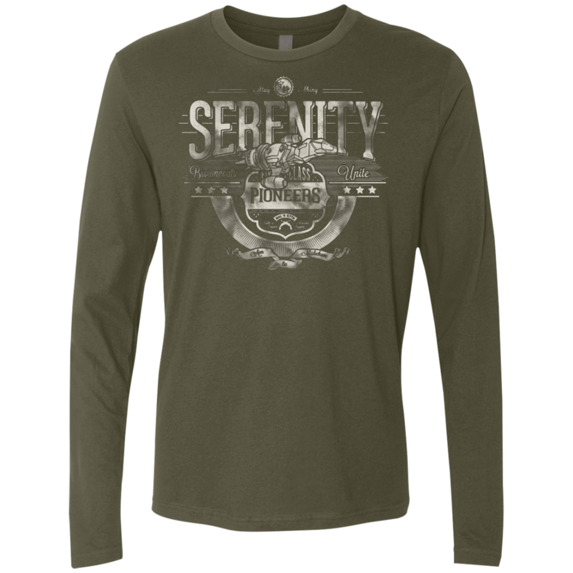 T-Shirts Military Green / Small Space Pioneers Men's Premium Long Sleeve