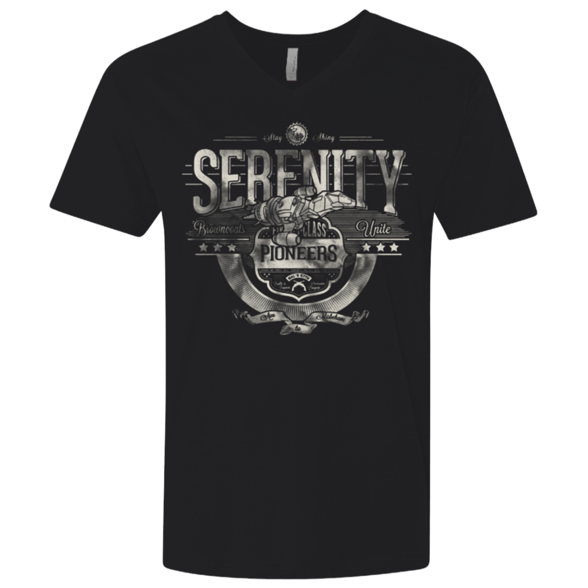 T-Shirts Black / X-Small Space Pioneers Men's Premium V-Neck