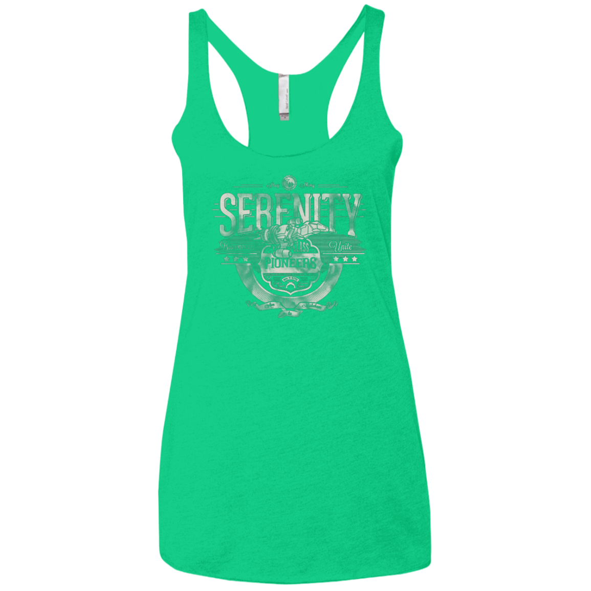 T-Shirts Envy / X-Small Space Pioneers Women's Triblend Racerback Tank
