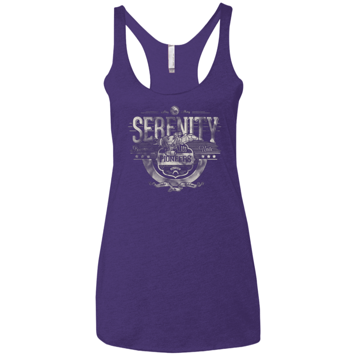 T-Shirts Purple / X-Small Space Pioneers Women's Triblend Racerback Tank