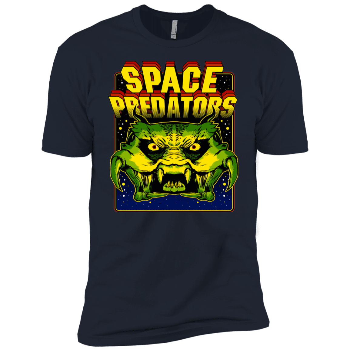 T-Shirts Midnight Navy / YXS Space Predator Boys Premium T-Shirt