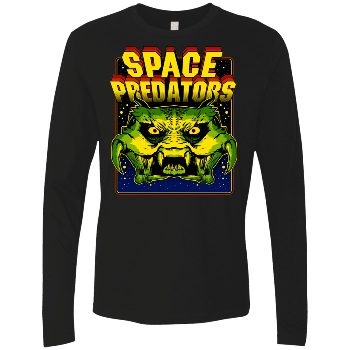 T-Shirts Black / S Space Predator Men's Premium Long Sleeve