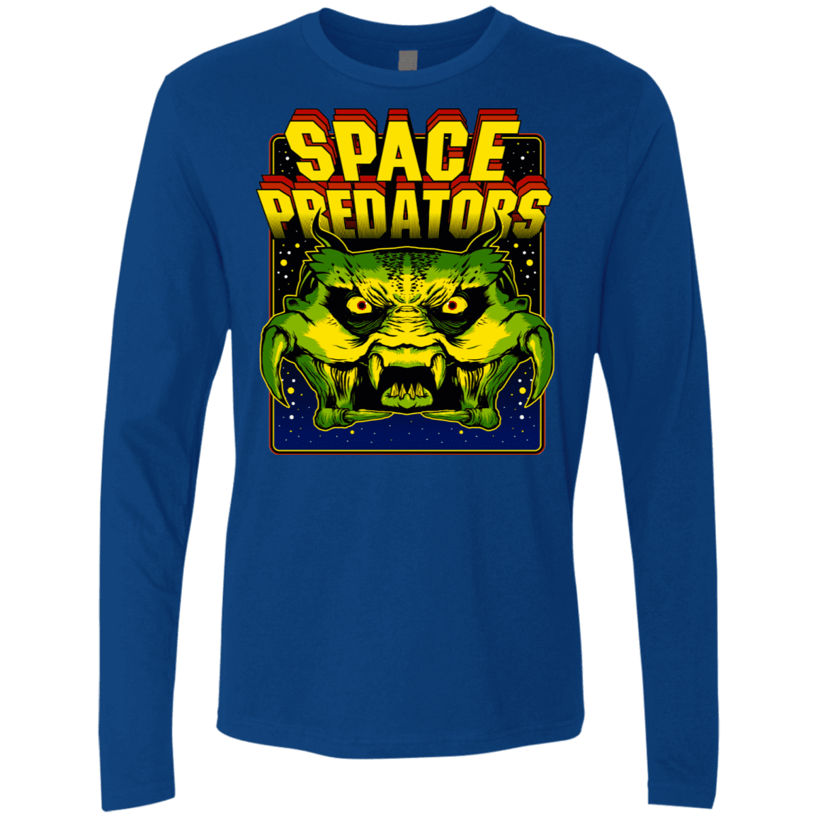 T-Shirts Royal / S Space Predator Men's Premium Long Sleeve