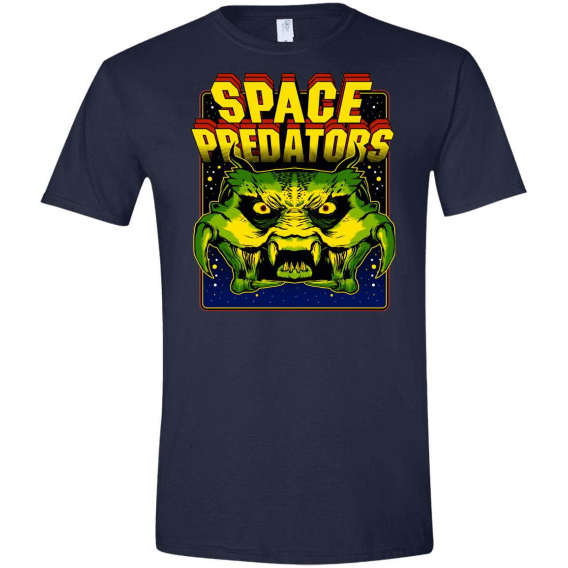 T-Shirts Navy / X-Small Space Predator Men's Semi-Fitted Softstyle