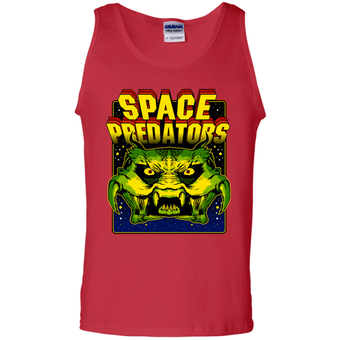 T-Shirts Red / S Space Predator Men's Tank Top