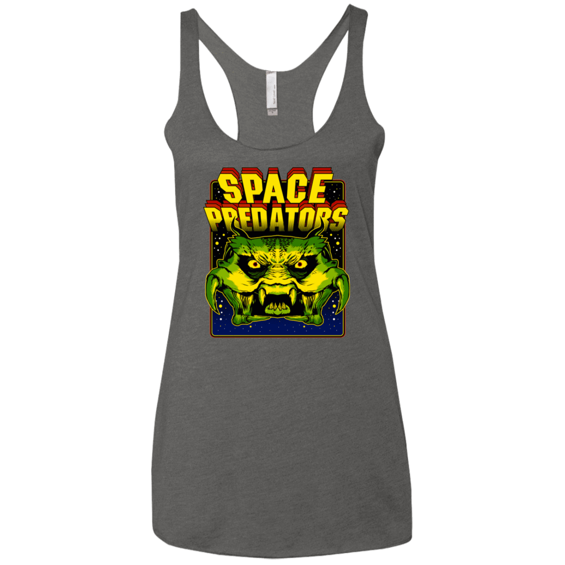 T-Shirts Premium Heather / X-Small Space Predator Women's Triblend Racerback Tank