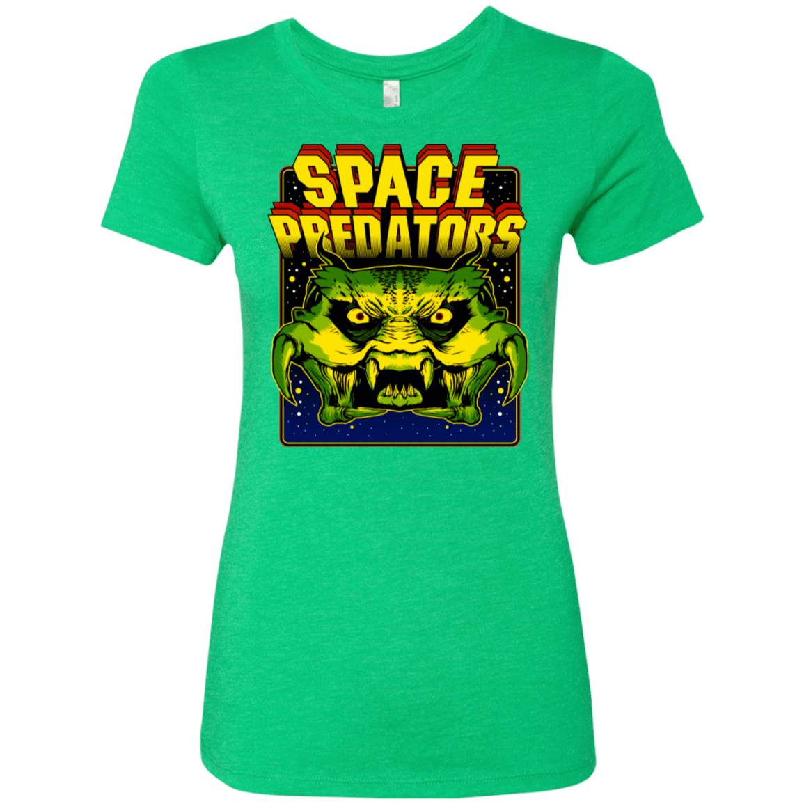 T-Shirts Envy / S Space Predator Women's Triblend T-Shirt