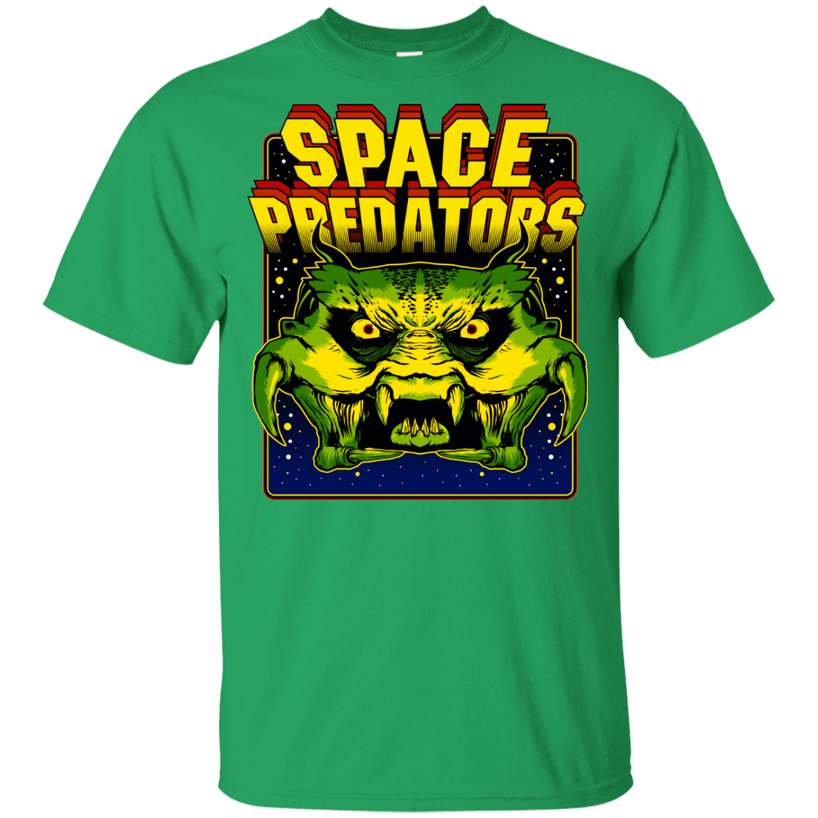 T-Shirts Irish Green / YXS Space Predator Youth T-Shirt