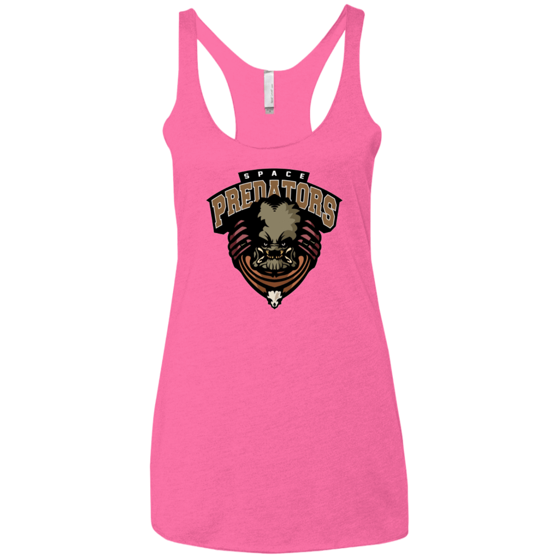 T-Shirts Vintage Pink / X-Small Space Predators Women's Triblend Racerback Tank