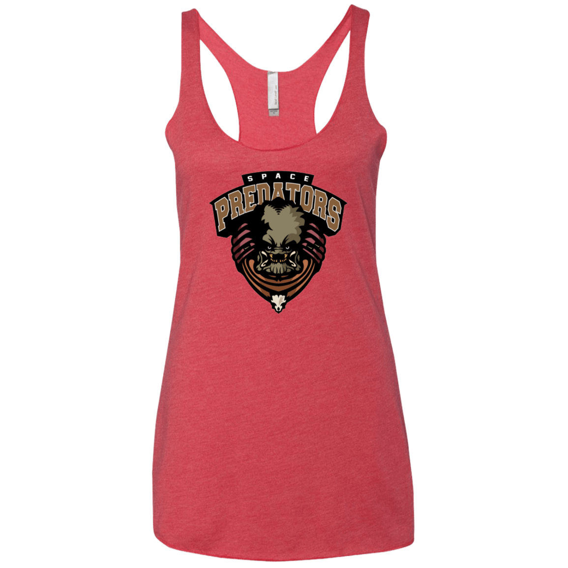 T-Shirts Vintage Red / X-Small Space Predators Women's Triblend Racerback Tank