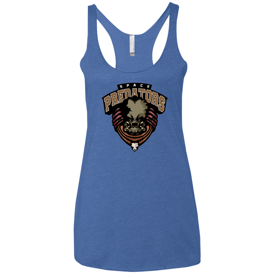 T-Shirts Vintage Royal / X-Small Space Predators Women's Triblend Racerback Tank