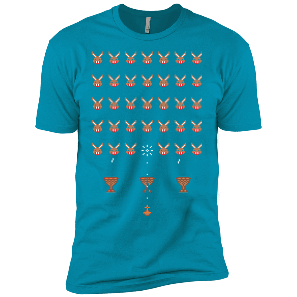T-Shirts Turquoise / YXS Space Rabbits Boys Premium T-Shirt