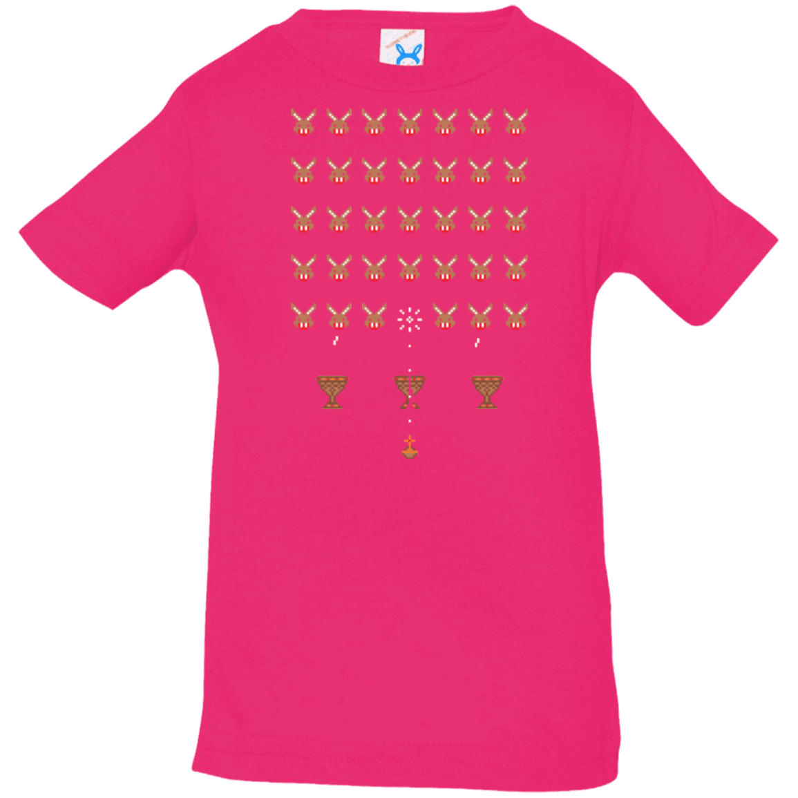 T-Shirts Hot Pink / 6 Months Space Rabbits Infant Premium T-Shirt