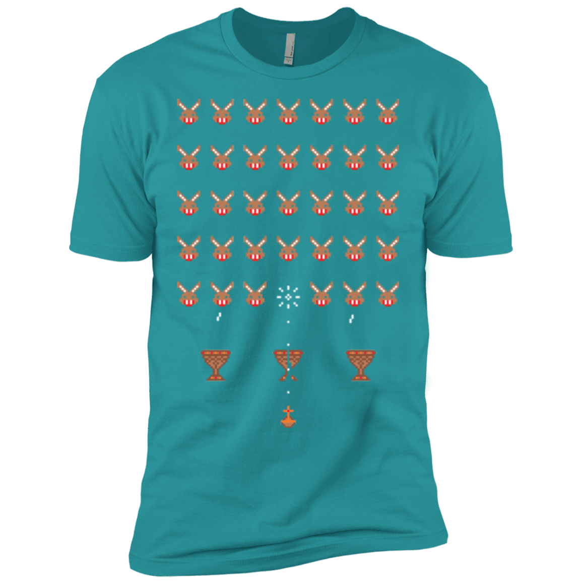 T-Shirts Tahiti Blue / X-Small Space Rabbits Men's Premium T-Shirt