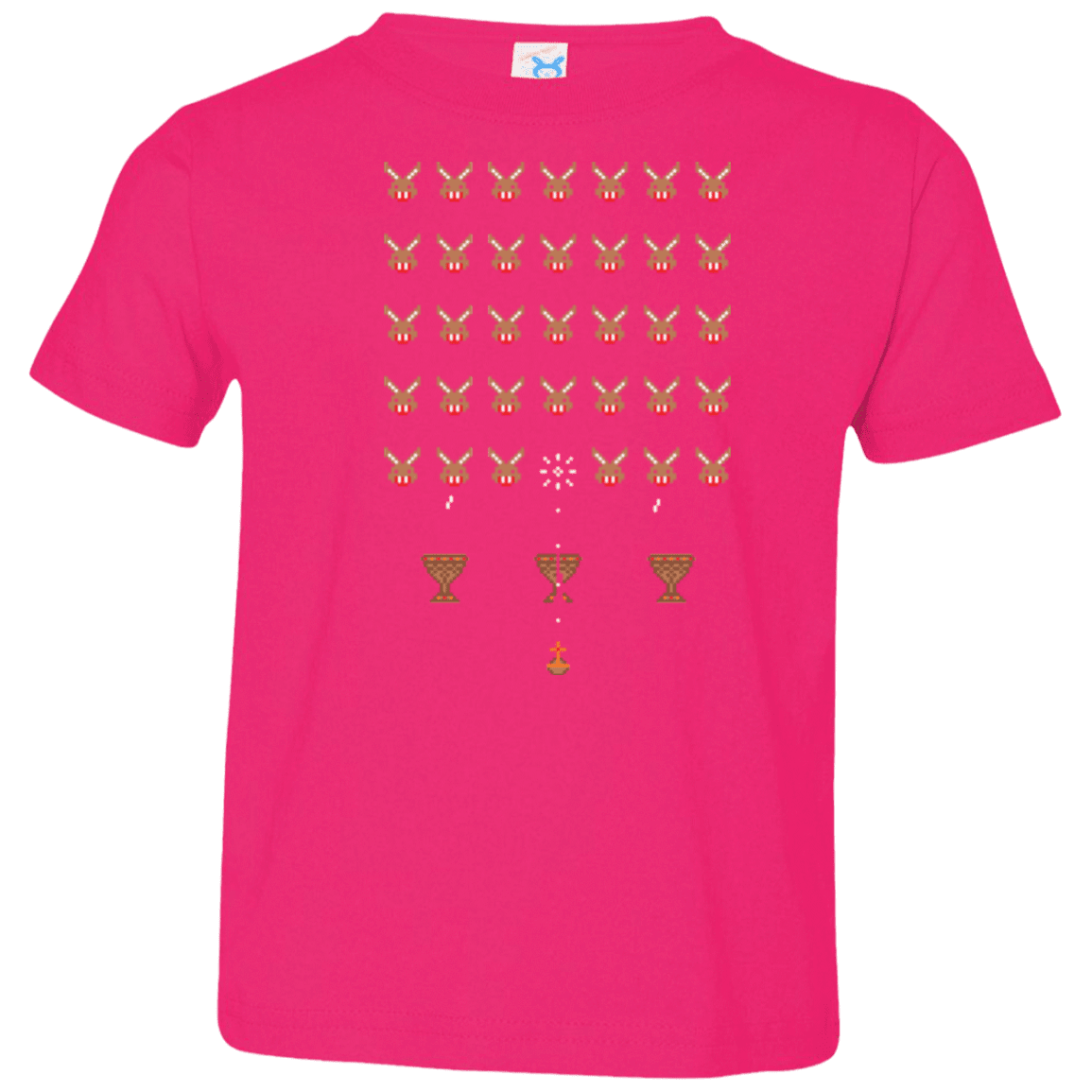 T-Shirts Hot Pink / 2T Space Rabbits Toddler Premium T-Shirt