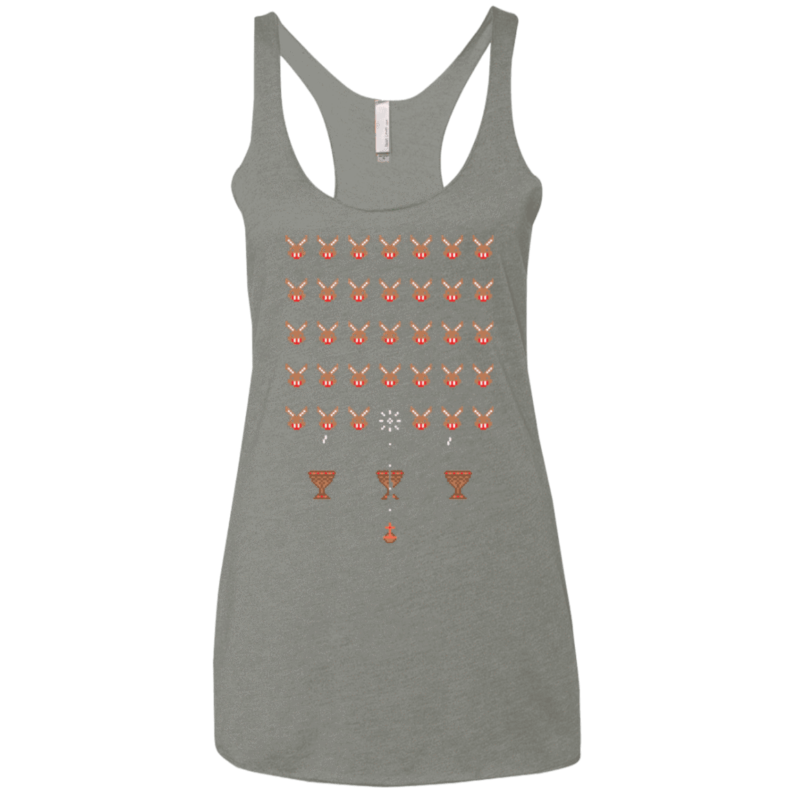 T-Shirts Venetian Grey / X-Small Space Rabbits Women's Triblend Racerback Tank