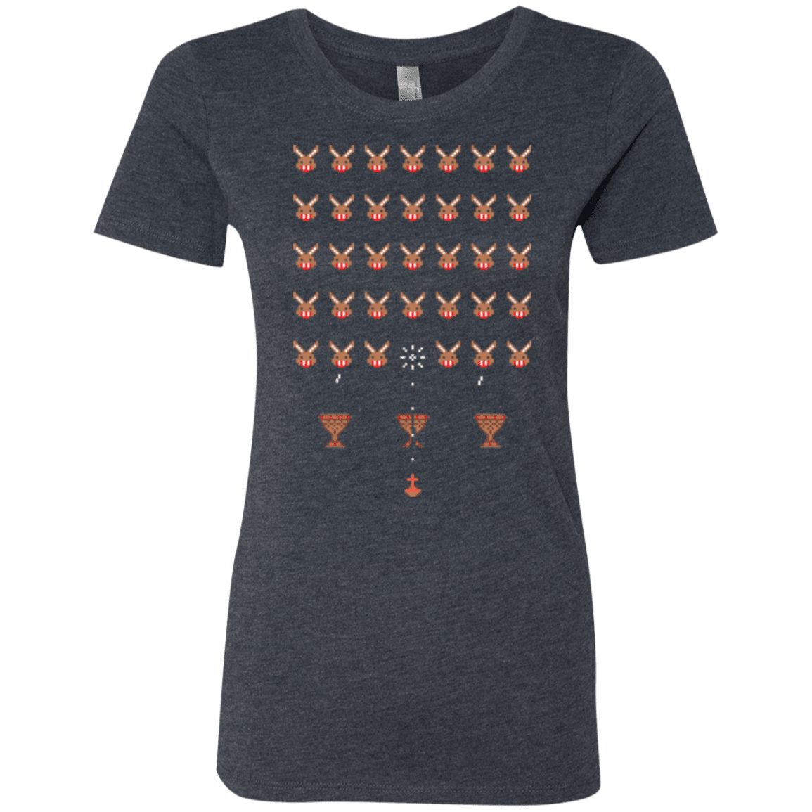 T-Shirts Vintage Navy / Small Space Rabbits Women's Triblend T-Shirt