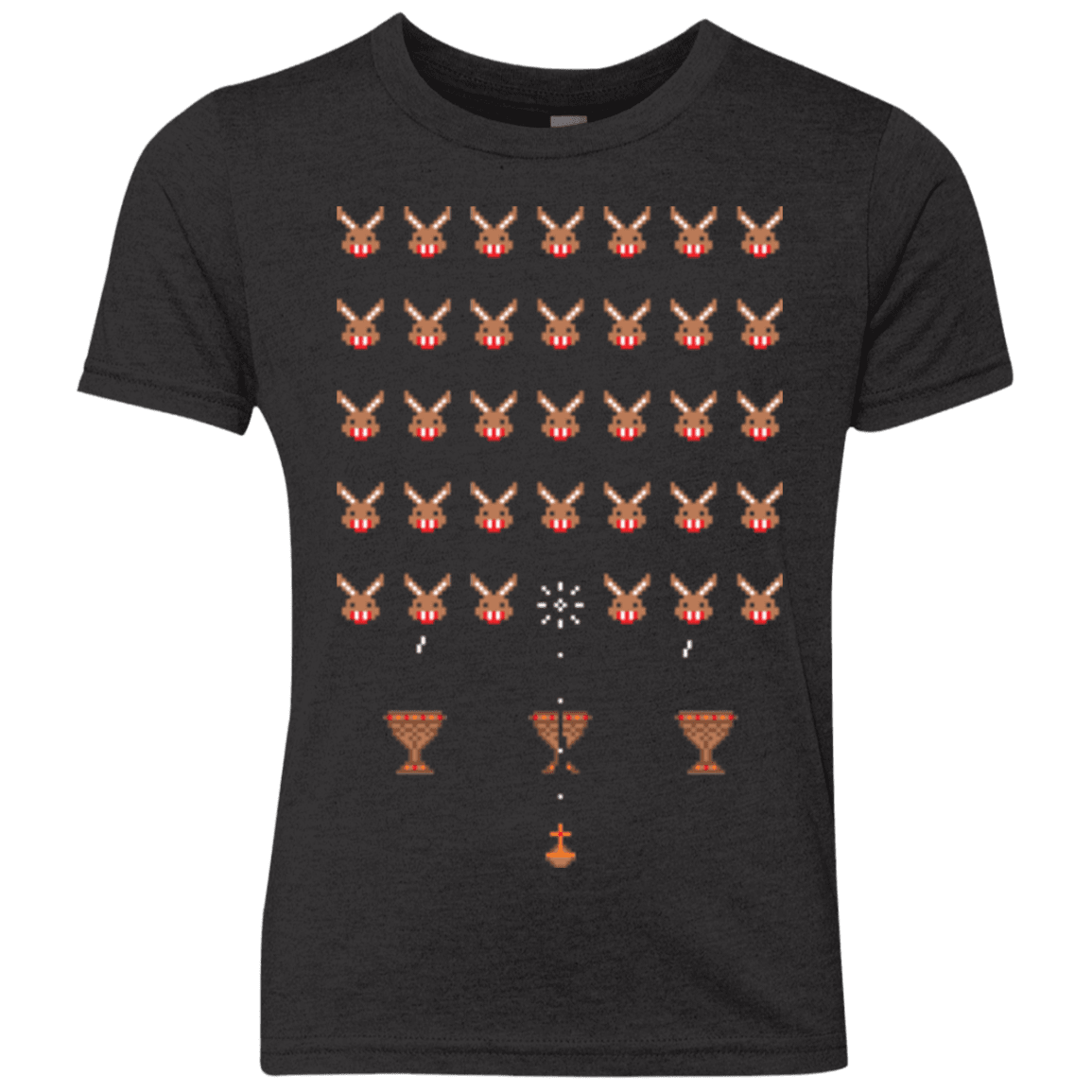 T-Shirts Vintage Black / YXS Space Rabbits Youth Triblend T-Shirt