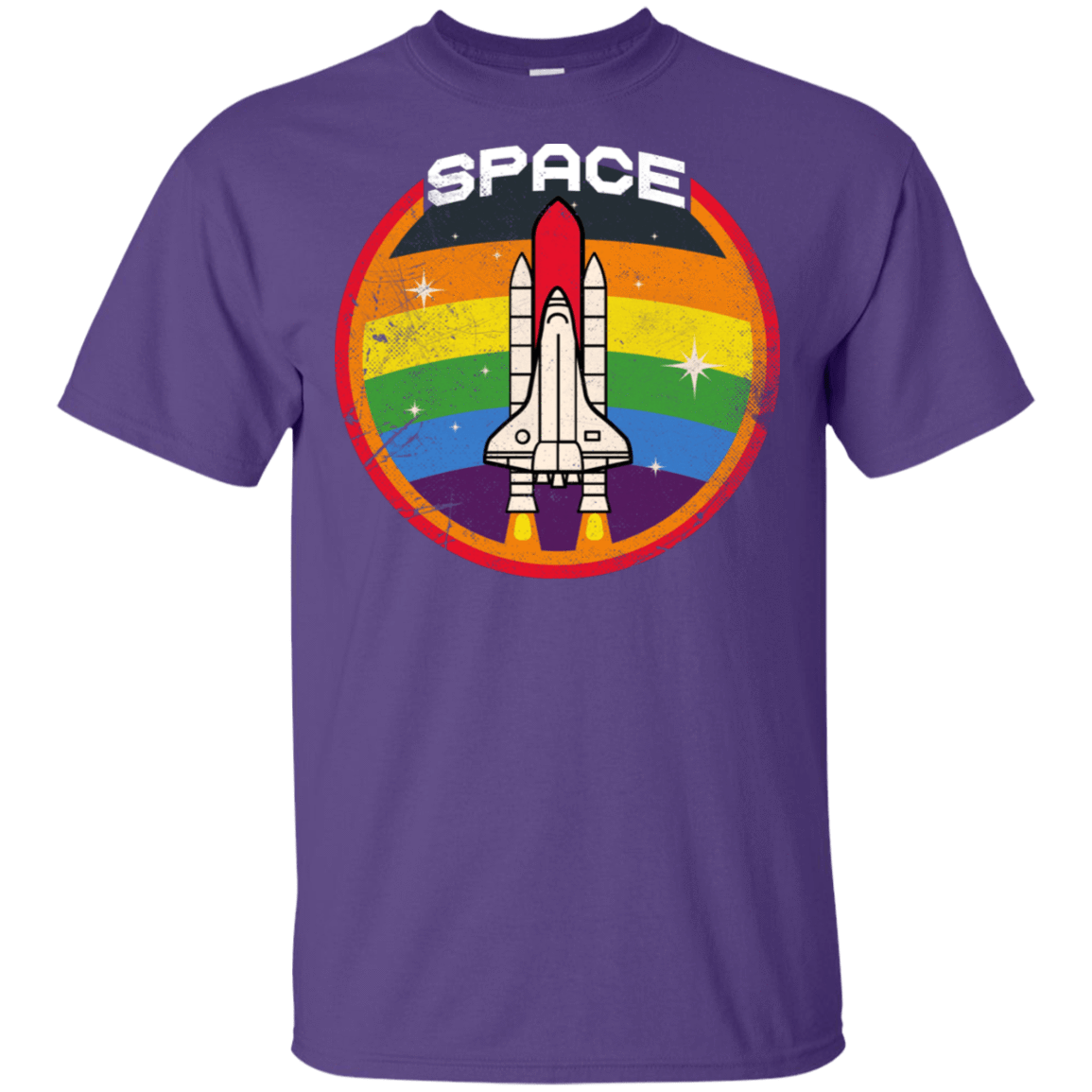 T-Shirts Purple / S Space Shuttle T-Shirt