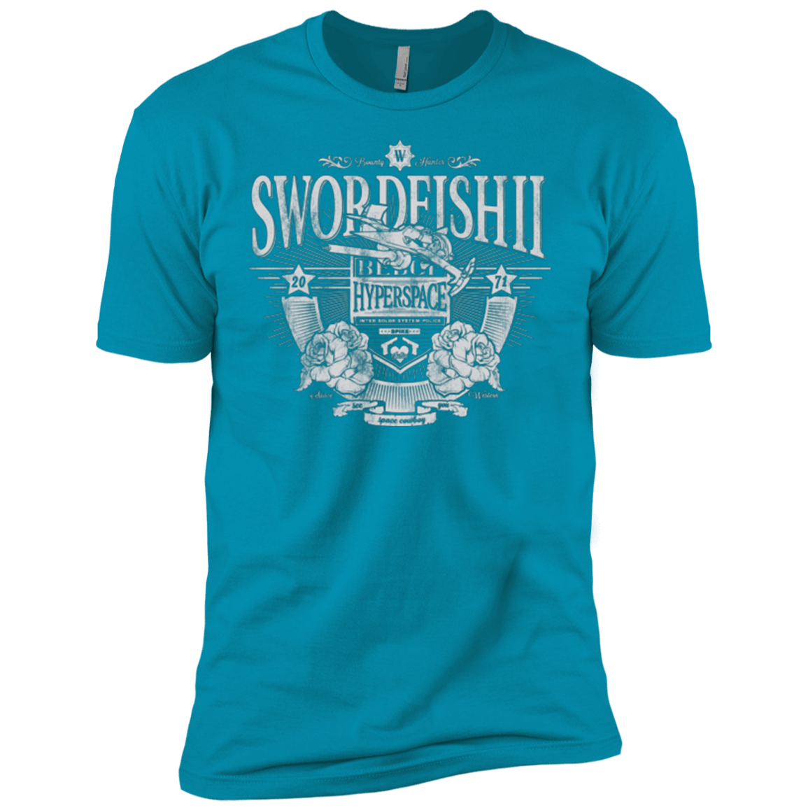 T-Shirts Turquoise / YXS Space Western Boys Premium T-Shirt