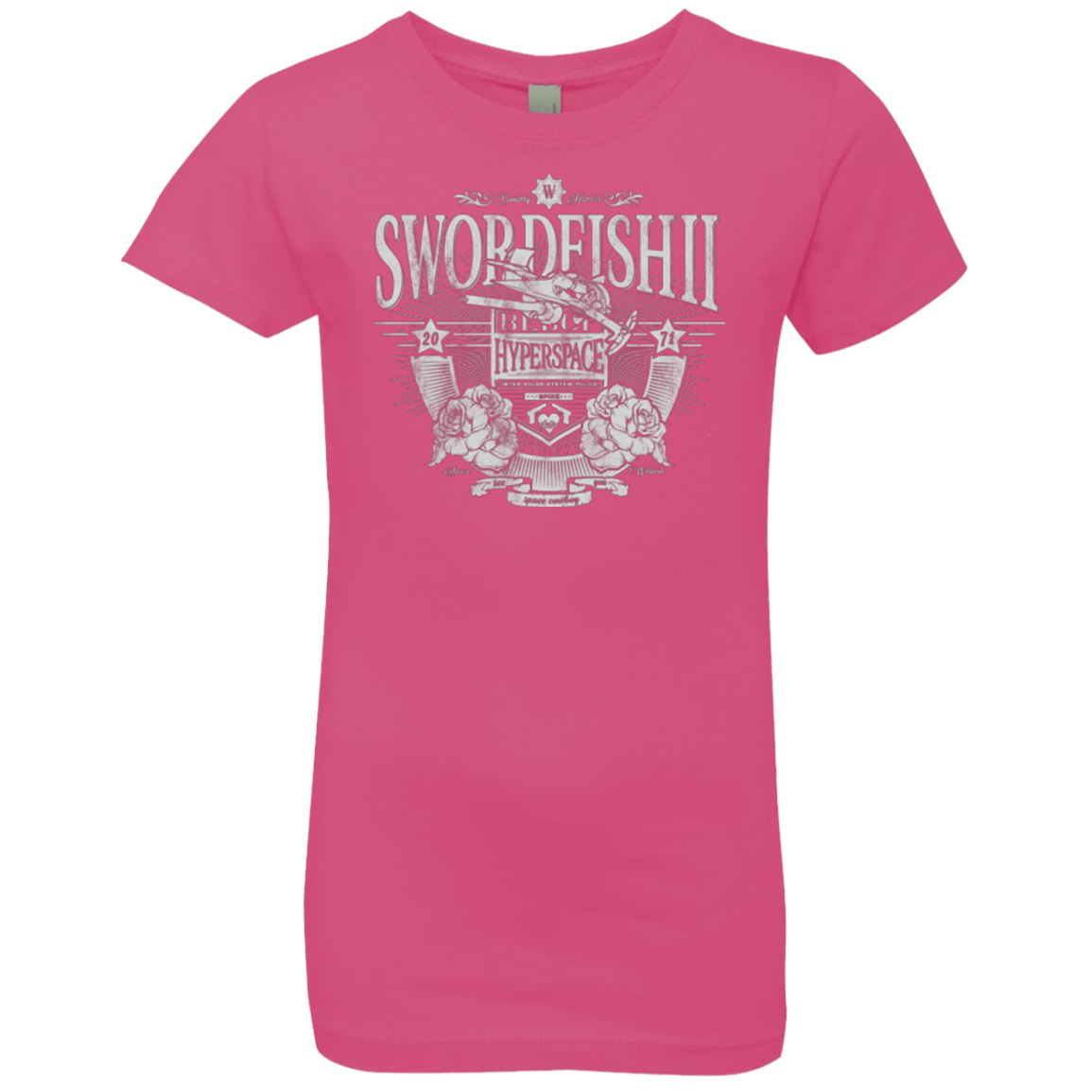 T-Shirts Hot Pink / YXS Space Western Girls Premium T-Shirt