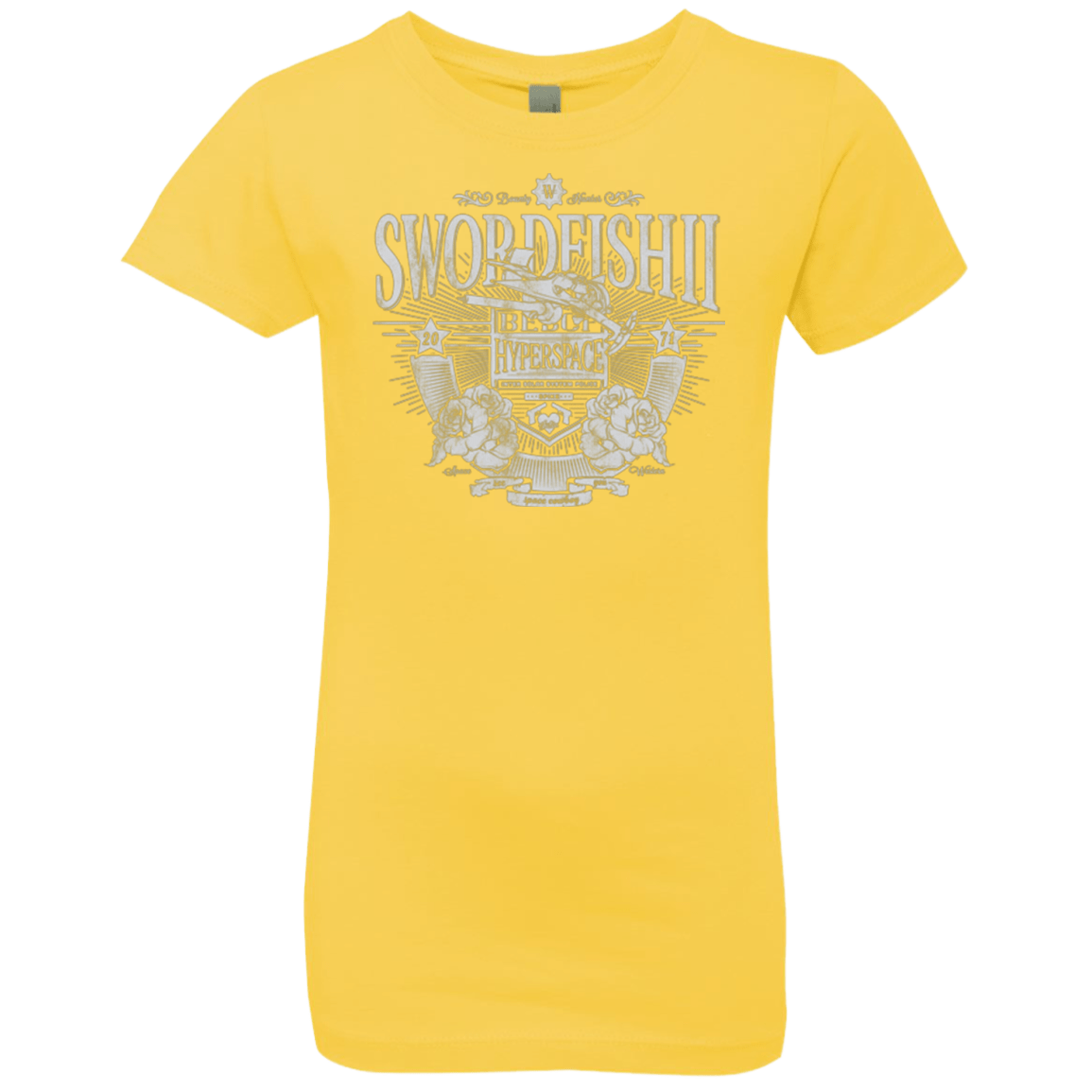 T-Shirts Vibrant Yellow / YXS Space Western Girls Premium T-Shirt