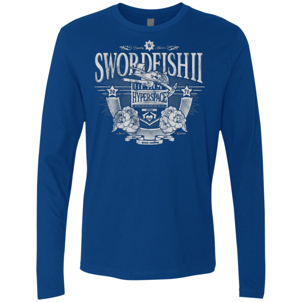 T-Shirts Royal / Small Space Western Men's Premium Long Sleeve