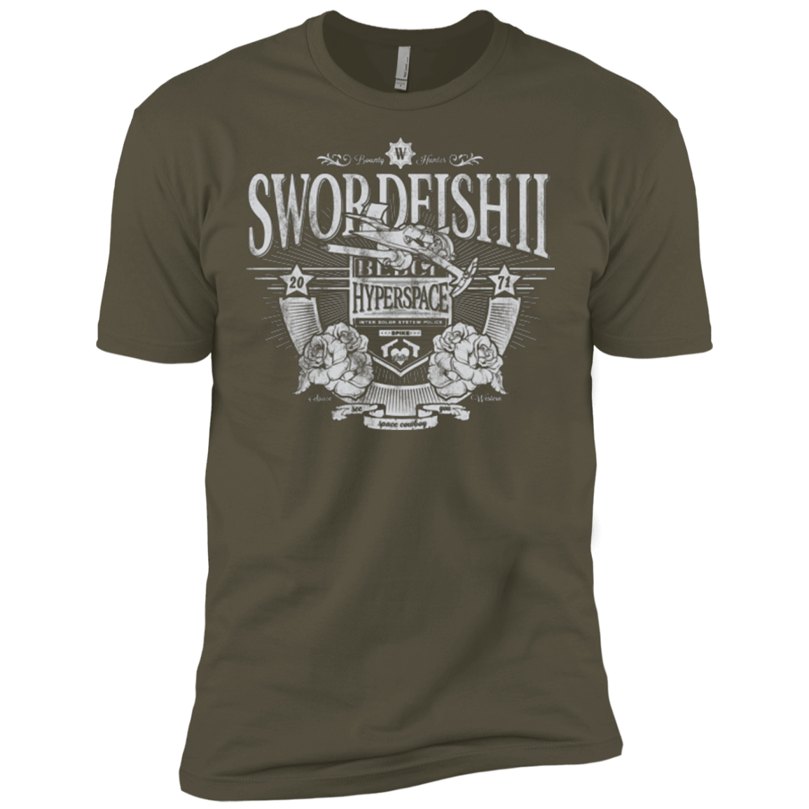 T-Shirts Military Green / X-Small Space Western Men's Premium T-Shirt